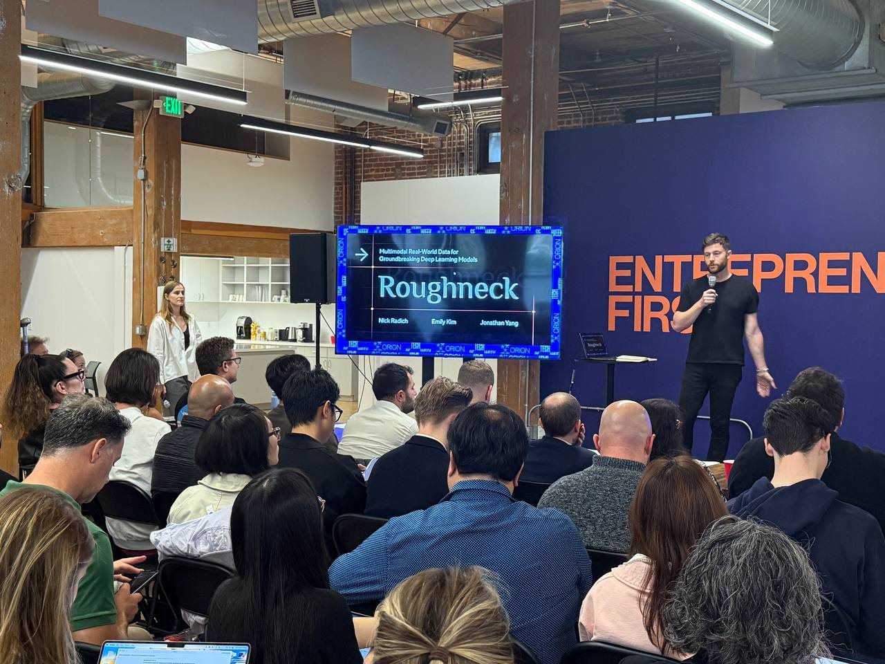 Pitch on stage at SF Tech Week