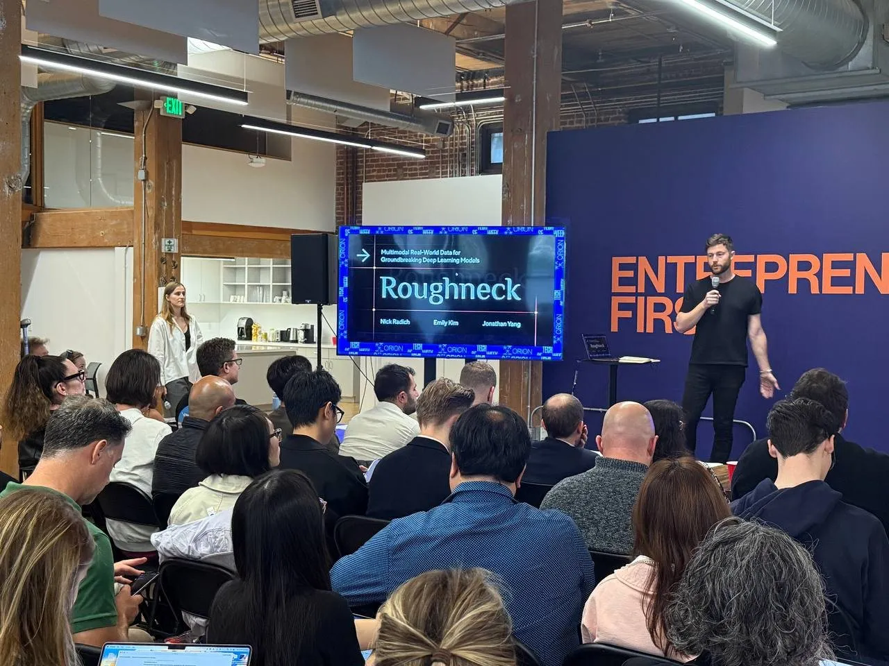 Pitch on stage at SF Tech Week