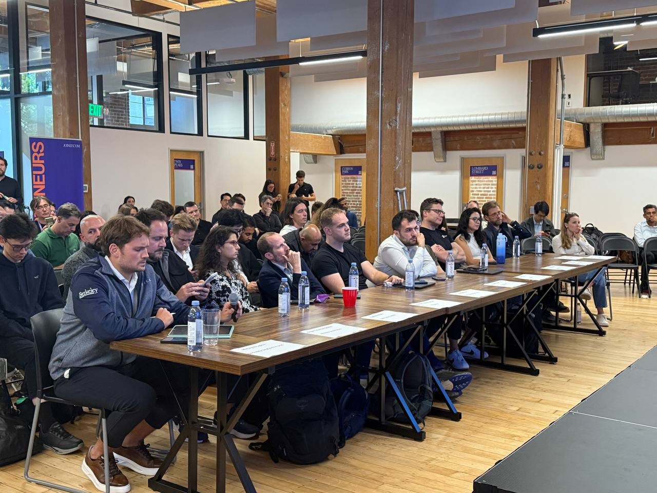 Jury table at the startup competition